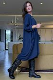 Donegal Cotton Jersey Sac Dress Navy /11 =
